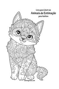 Livro para Colorir de Animais de Estimação para Adultos