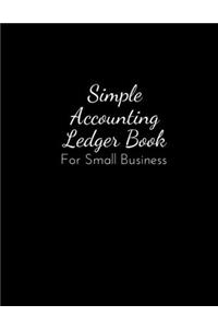 simple accounting ledger book for small business