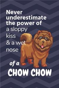 Never underestimate the power of a sloppy kiss & a wet nose of a Chow Chow