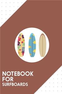 Notebook for surfboards