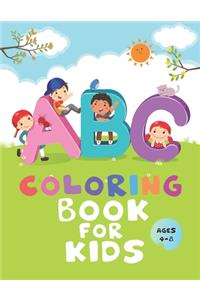 ABC Coloring Book For Kids Ages 4-8
