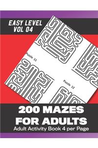 200 Mazes for Adults