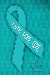 Ovarian Cancer Awareness Ribbon Faith Hope Cure