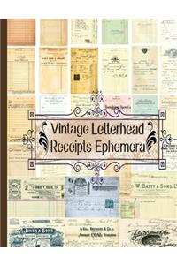 Vintage Letterhead Receipts Ephemera