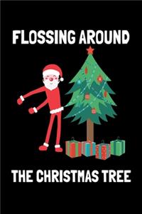 Flossing Around the Christmas tree