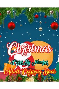 Christmas Color By Number Adult Coloring Book