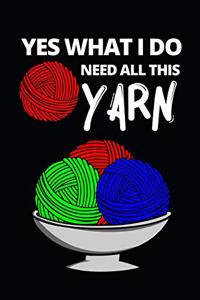 Yes What I Do Need All This Yarn