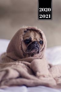 Pug Dog Calendar Week Planner 2020 / 2021 - Wool Blanket Baby