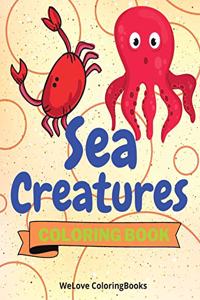 Sea Creatures Coloring Book