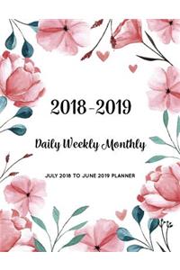 July 2018 To June 2019 Planner