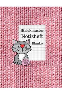 Strickmuster Notizheft Blanko