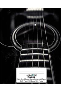 Guitar Blank Sheet Music