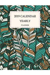 2019 Calendar Yearly Planner