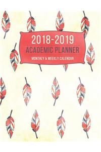 2018-2019 Academic Planner - Monthly & Weekly Calendar