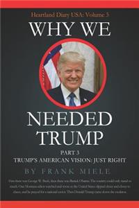 Why We Needed Trump
