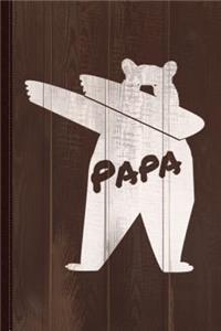 Dabbing Papa Bear Journal Notebook