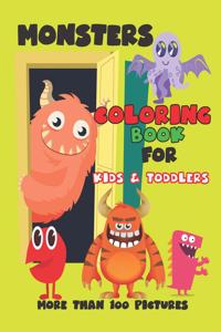 Monsters Coloring Book for Kids and Toddlers