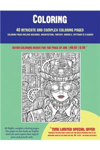 Coloring (40 Complex and Intricate Coloring Pages)