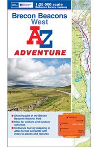 Brecon Beacons West A-Z Adventure Atlas