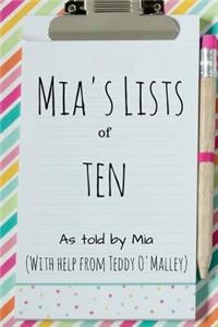 Mia's Lists of Ten