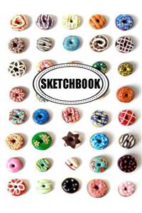 Sketchbook : Donuts: 120 Pages of 8.5 x 11 Blank Paper for Drawing, Doodling or Sketching (Sketchbooks)