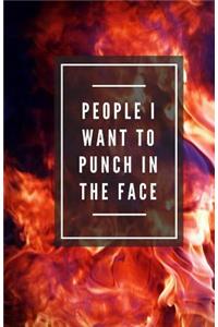People I Want To Punch In The Face (Notebook)