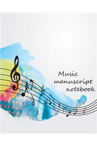 Music manuscript notebook