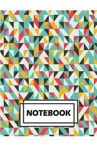 Notebook: Lined: Colorful Abstract v.2 (notebook cute, notebook for girls, notebook journal)