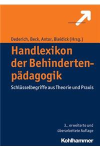 Handlexikon Der Behindertenpadagogik: Schlusselbegriffe Aus Theorie Und PRAXIS