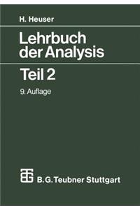 Lehrbuch der Analysis