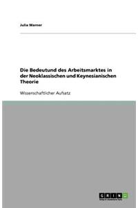 Die Bedeutund des Arbeitsmarktes in der Neoklassischen und Keynesianischen Theorie
