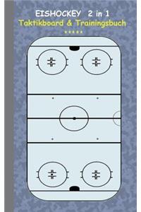 Eishockey 2 in 1 Taktikboard und Trainingsbuch