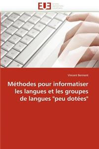 Méthodes Pour Informatiser Les Langues Et Les Groupes de Langues 