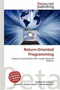 Return-Oriented Programming