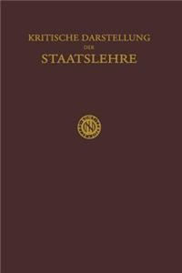 Kritische Darstellung der Staatslehre