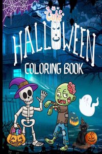 Cute Halloween Coloring Book
