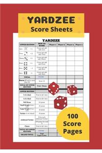 YARDZEE Score Sheets