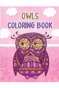 Owls Coloring Book