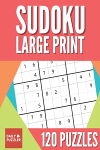 Sudoku Large Print 120 Puzzles