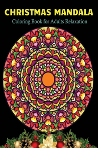 Christmas Mandala coloring book for adults relaxation