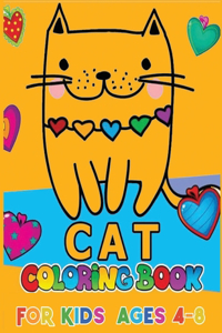 Cat Coloring Book for Kids Ages 4-8