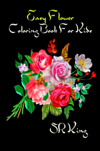 Easy Flower Coloring Book For Kids