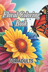 Floral Coloring Book for Adults