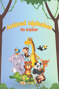 Animal alphabet to color