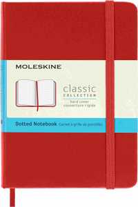Moleskine Scarlet Red Notebook Pocket Dotted Hard