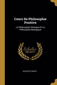 Cours De Philosophie Positive