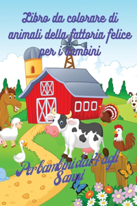 Libro da colorare con gli animali della fattoria per bambini