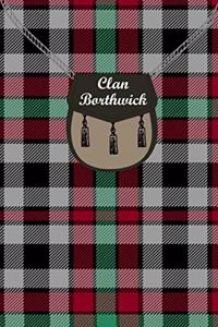 Clan Borthwick Tartan Journal/Notebook