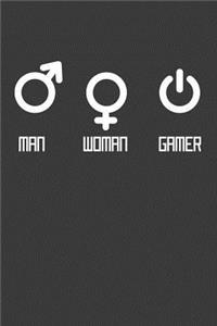 MAN WOMAN GAMER Notizbuch