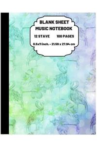 Blank Sheet Music Notebook